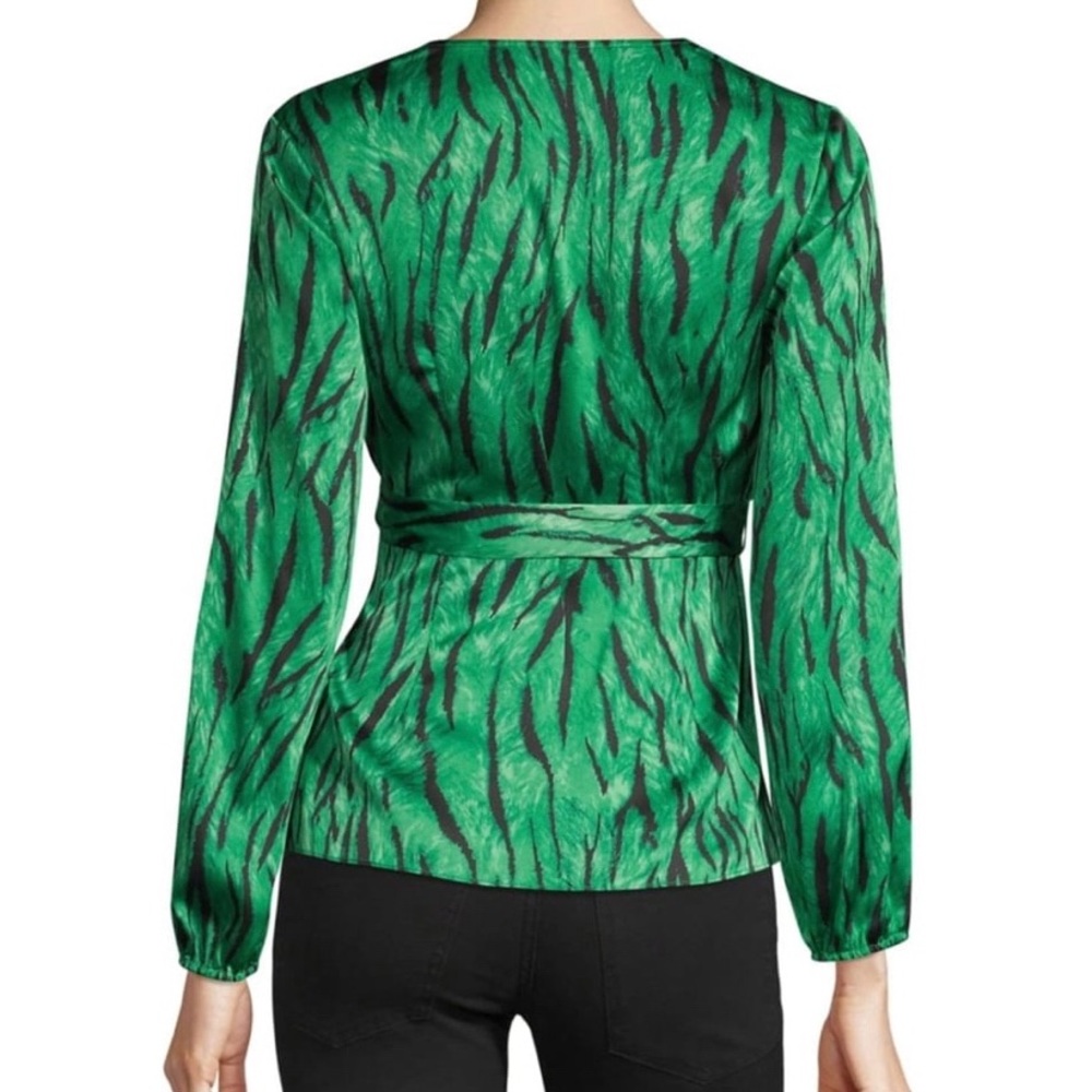 I.N.C Zebra-Print Wrap Top - image 3